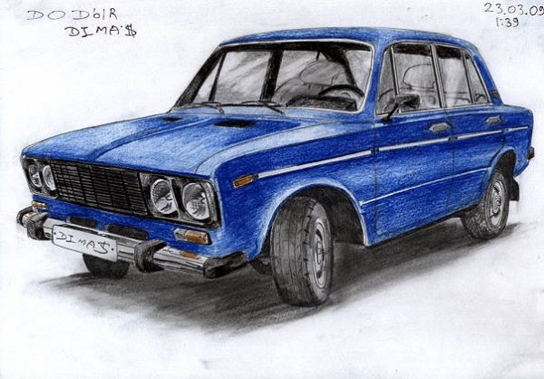 Жигули рисовка