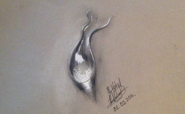 Рисунки ручкой капли