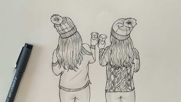 Раскраска подруги