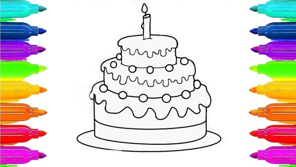 Рисование тортов с детьми