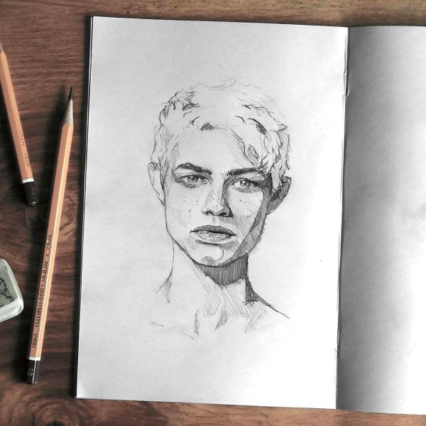 Парни скетчбук