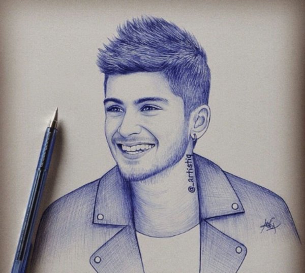 Зейн Малик рисует