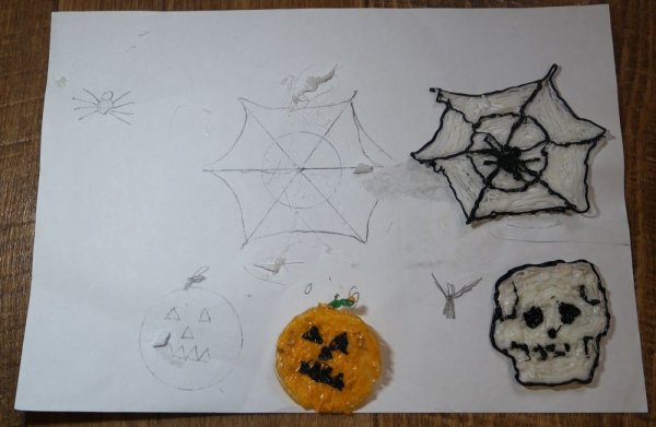 Тыква на Хэллоуин 3д ручкой