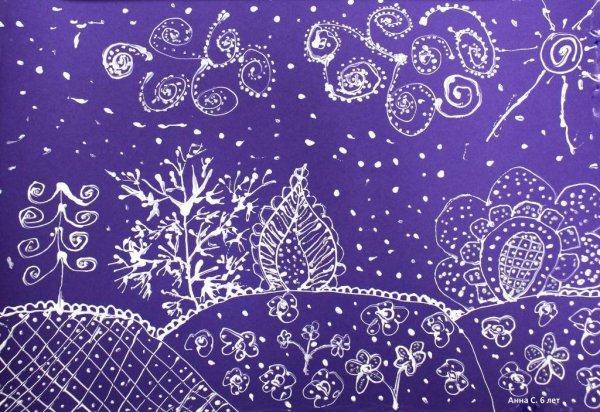 Зимние узоры рисунки для детей