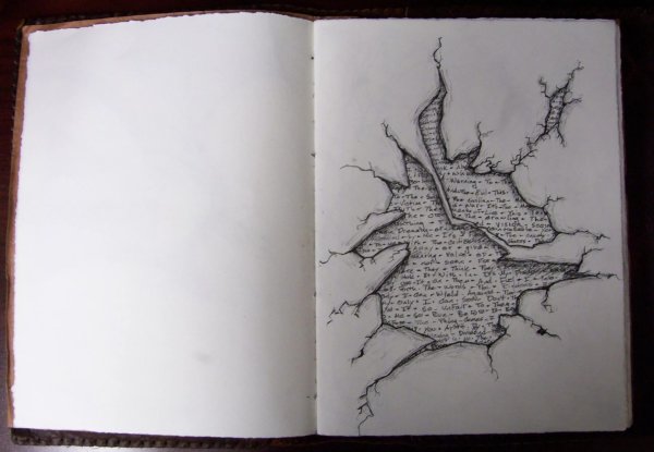 Скетчи ручкой в тетради