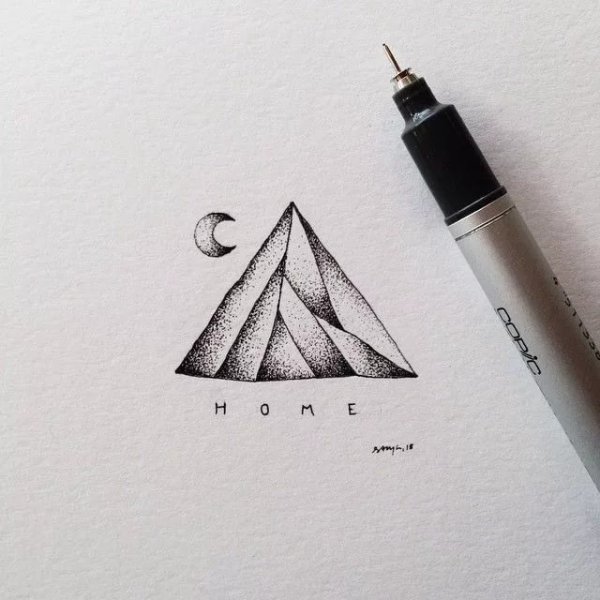 Рисование шариковой ручкой