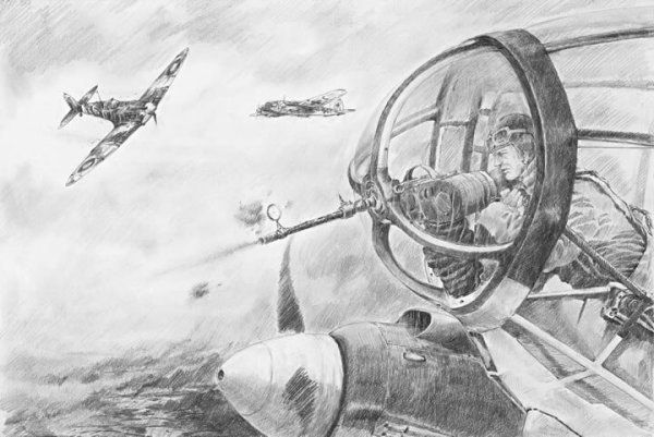 Воздушный бой карандашом