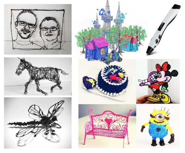 3д ручки разновотвида