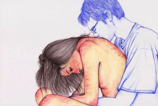 Рисунки для срисовки парень и девушка