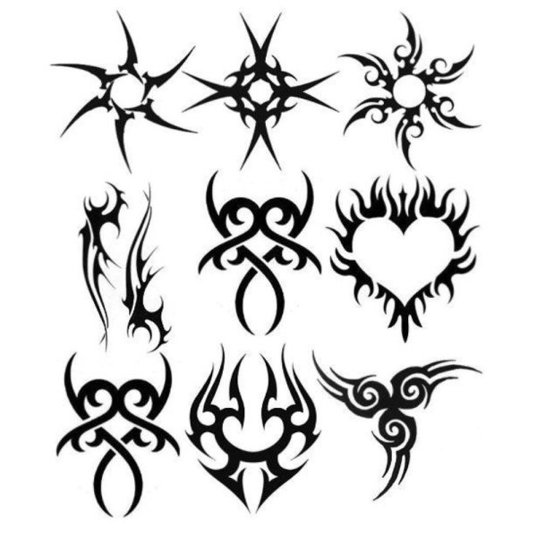 Лёгкие узоры для тату