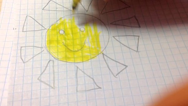 Солнце эскиз