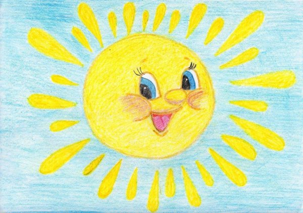 Раскраска. Солнышко