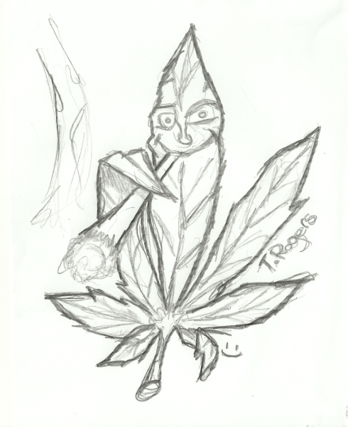 Марихуана карандашом