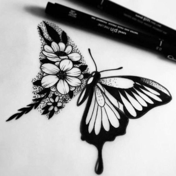 Тату эскиз баба