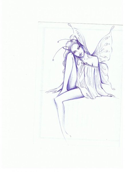 Рисунки ручкой для срисовки грудь