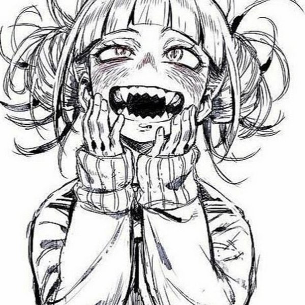Toga Himiko аниме эскиз