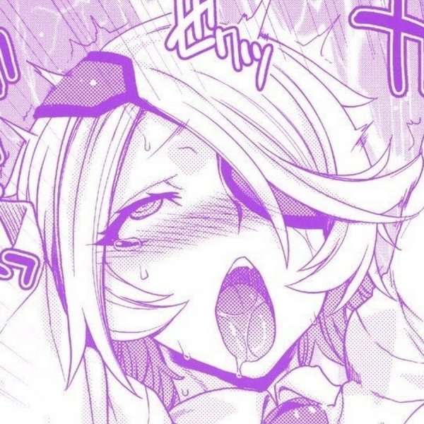 Ахегао фиолетовое