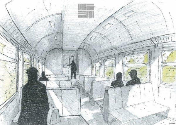 Наброски в электричке