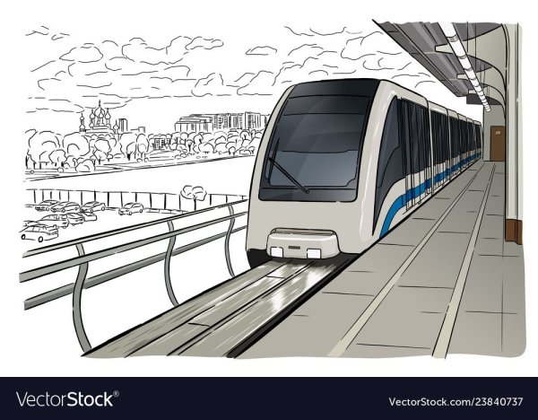 Метро рисунок