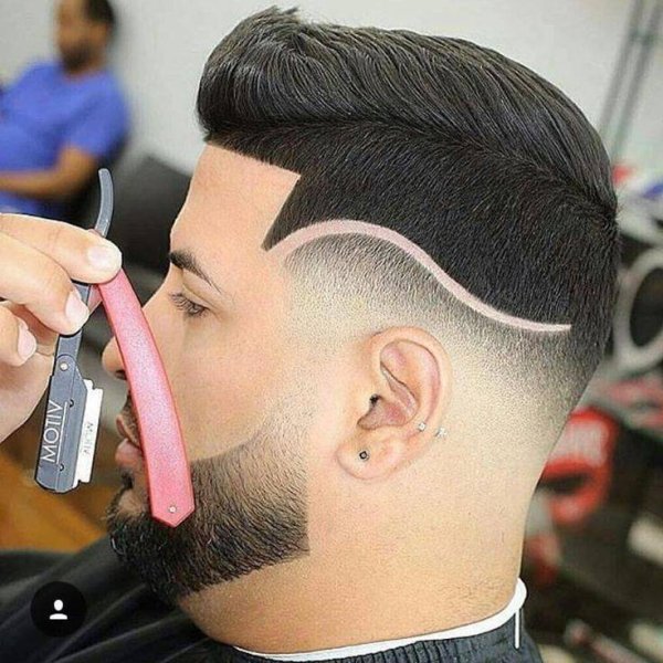 Узоры на волосах мужские