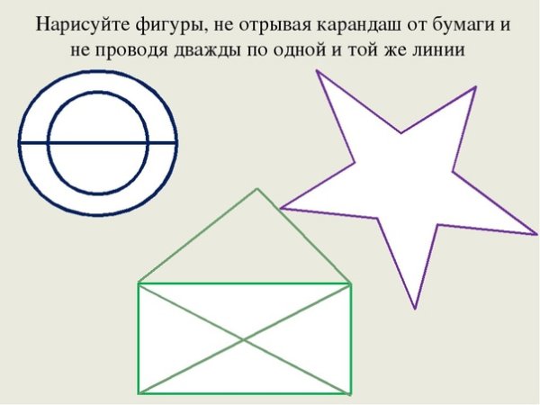 Рисование фигур не отрывая карандаша