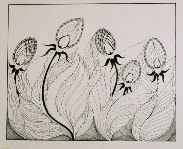 Дудлинг для начинающих схемы цветы