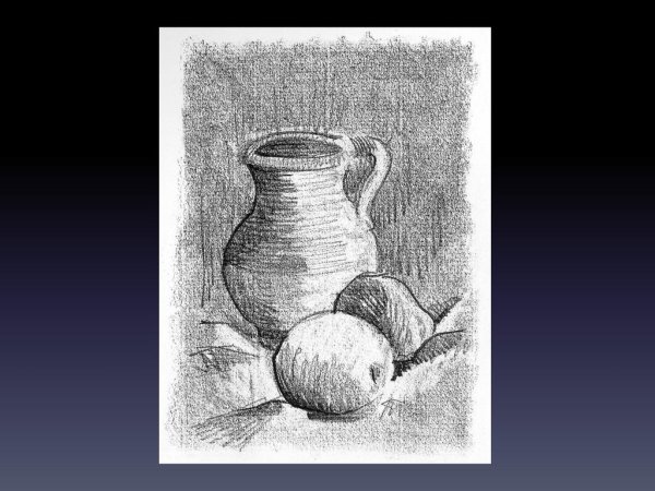 Ваза карандашом