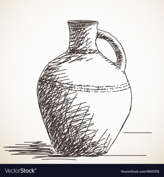 Кувшин карандашом