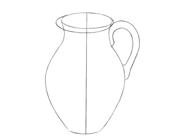 Кувшин карандашом