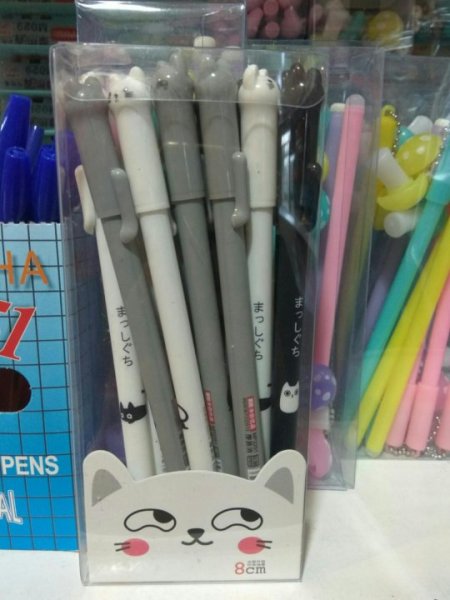 Стирающиеся ручки котик