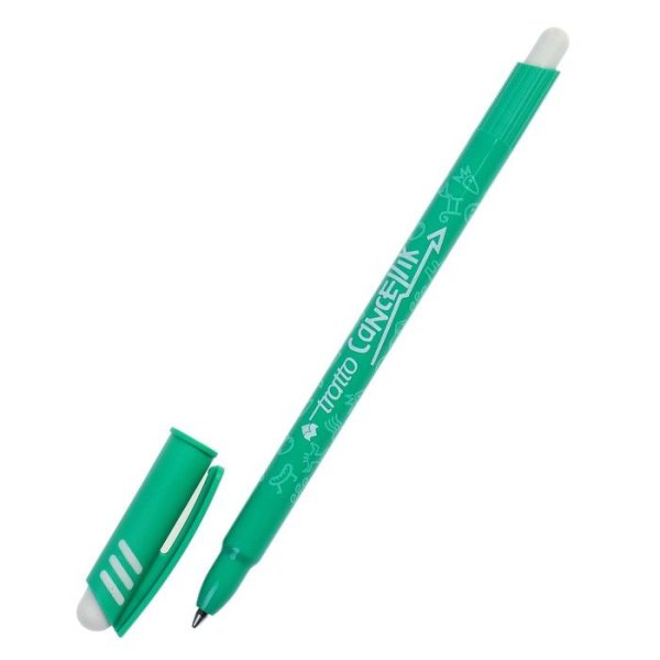 Tratto Cancellik шариковая ручка "пиши-стирай" зеленая 2 шт в блистере