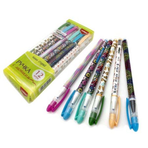 Ручка шар.539111,bt813 син.0,5мм (пиши-стирай) ассорти