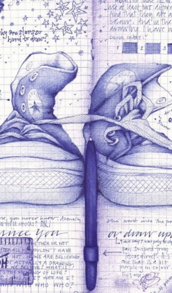 Красивые рисунки ручкой в тетради