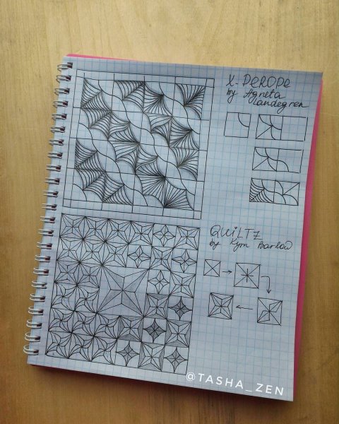 Рисунки ручкой в тетради в клетку