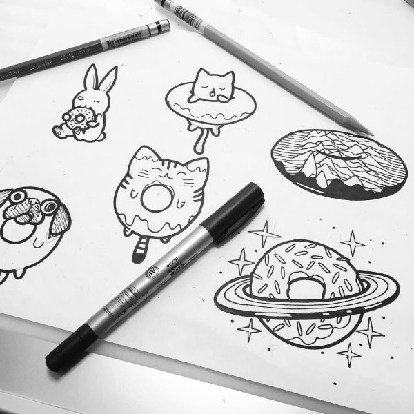 Маленькие рисунки для скетчбука