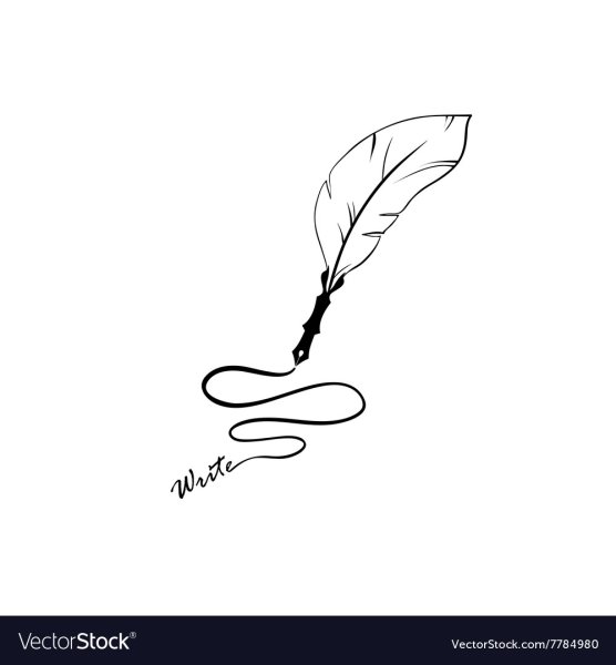 Перьевая ручка значок