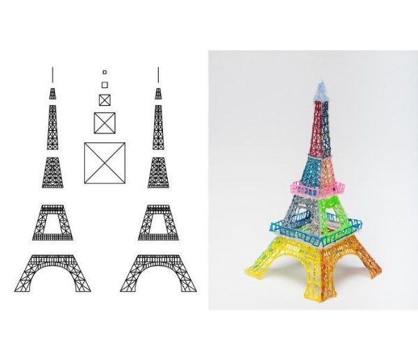 Эйфелева башня 3д ручкой