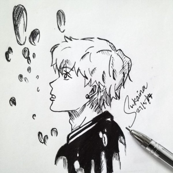 Рисунки для скетчбука парни