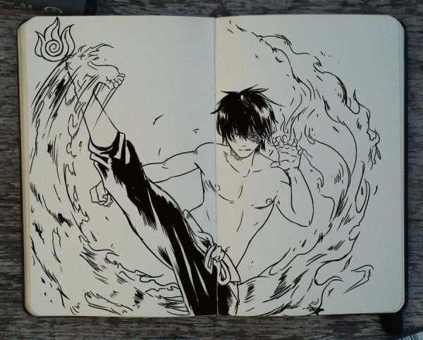 Парни скетчбук