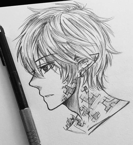 Аниме парни маркерами