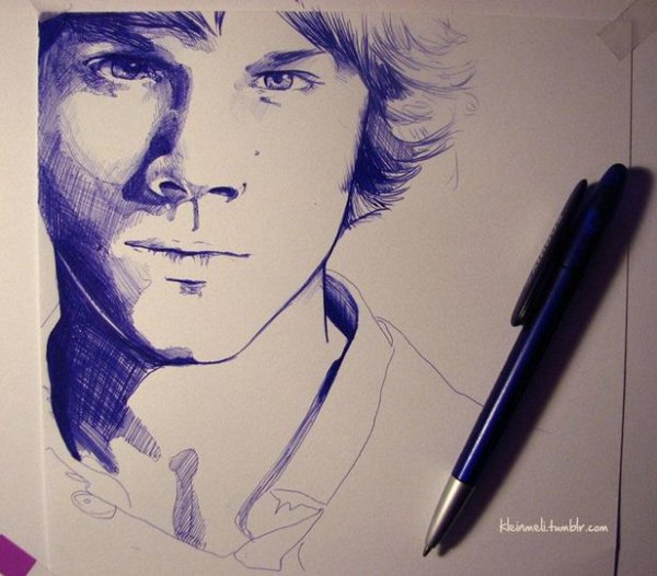 Сэм Винчестер скетч