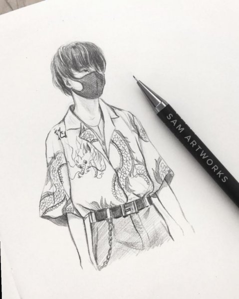 БТС скетч стили