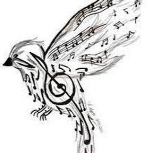 Музыкальные узоры с птичками