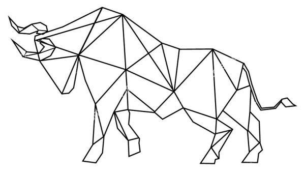 Животное из треугольников