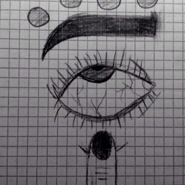 Глаза для срисовки ручкой