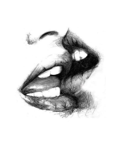 Поцелуй рисунок