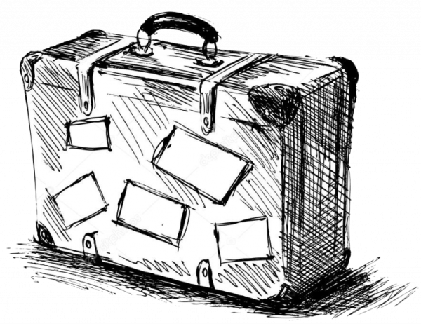 Чемодан скетч