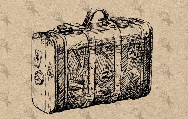 Чемодан рисунок