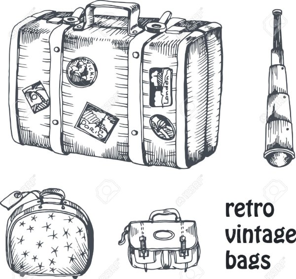 Чемодан силуэт