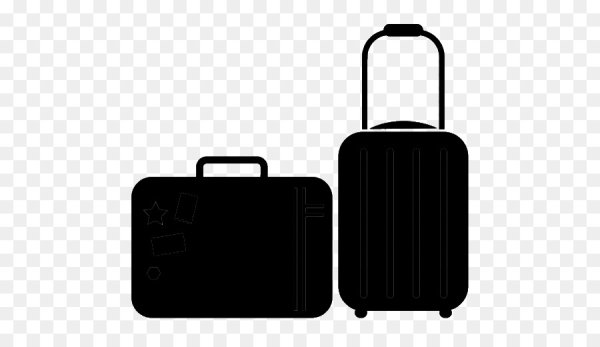 Красный чемодан мультяшный